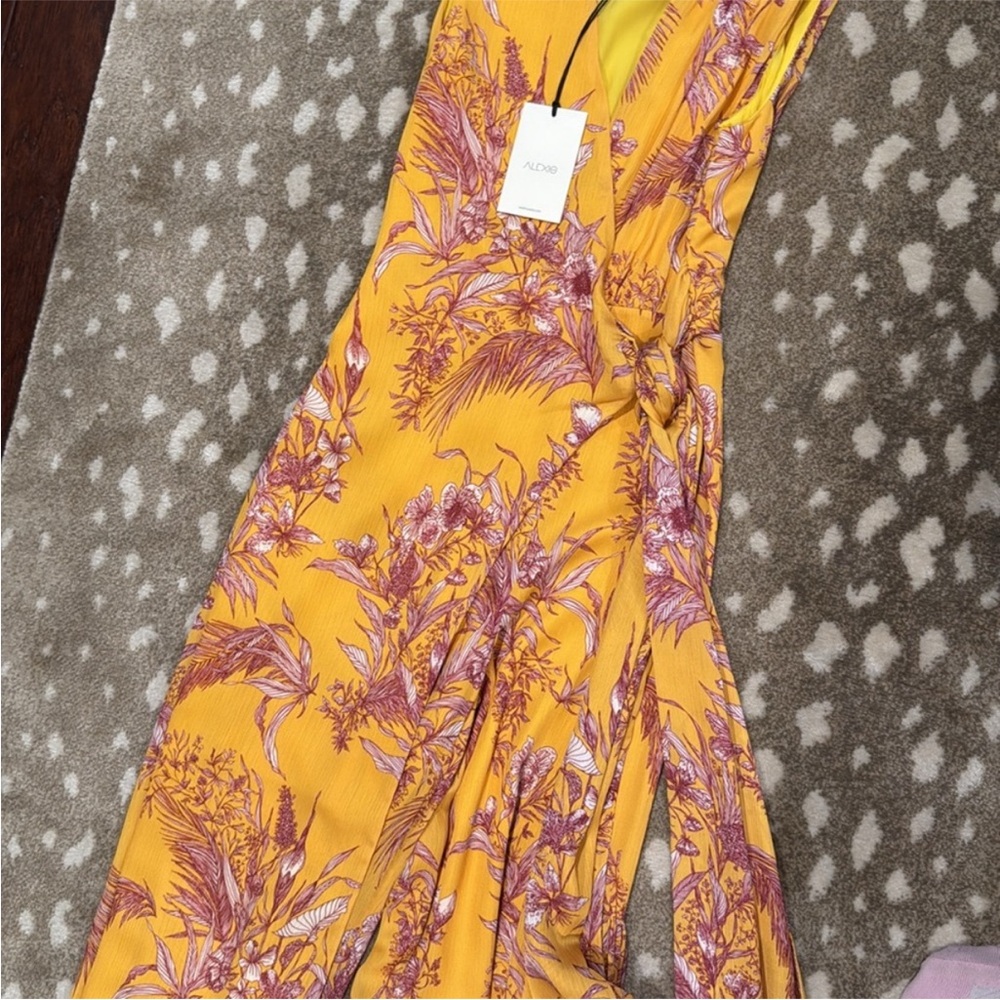 Alexis Tuscan Palm Kamiko Sleeveless Jumpsuit. Size XS NWT - Picture 7 of 9